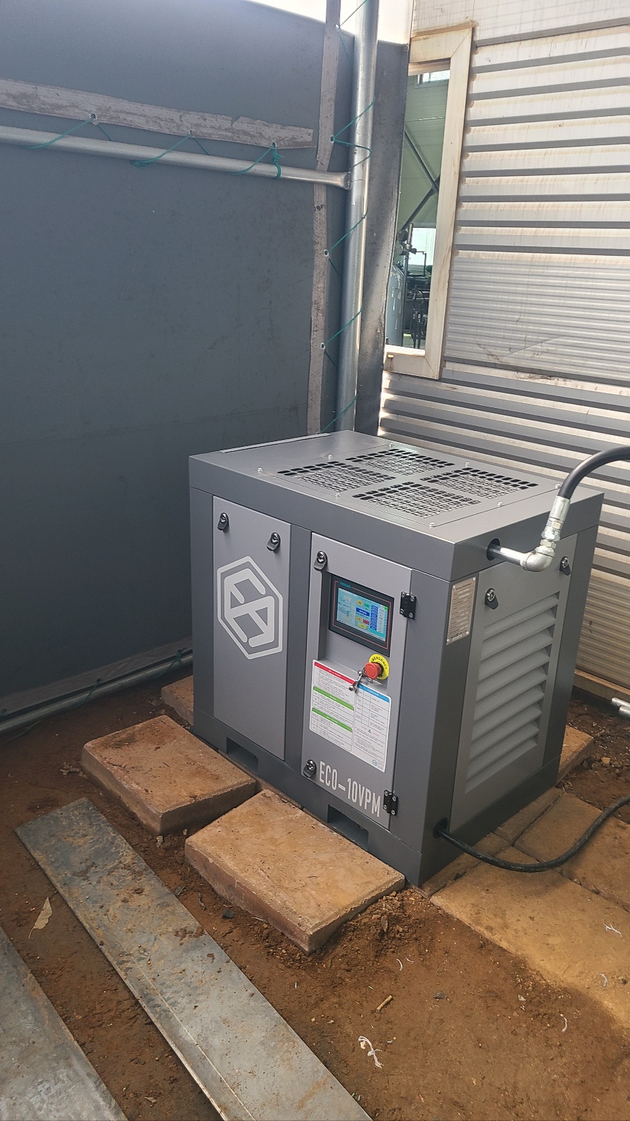 콤프레샤 설치 사진